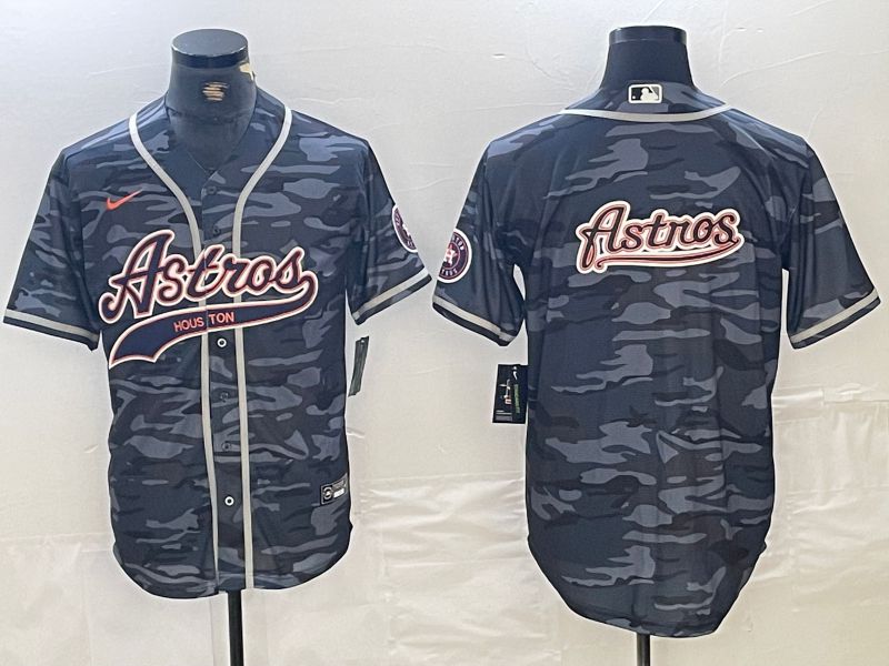Men Houston Astros Blank Camo Jointly 2024 Nike MLB Jersey style 7->->MLB Jersey